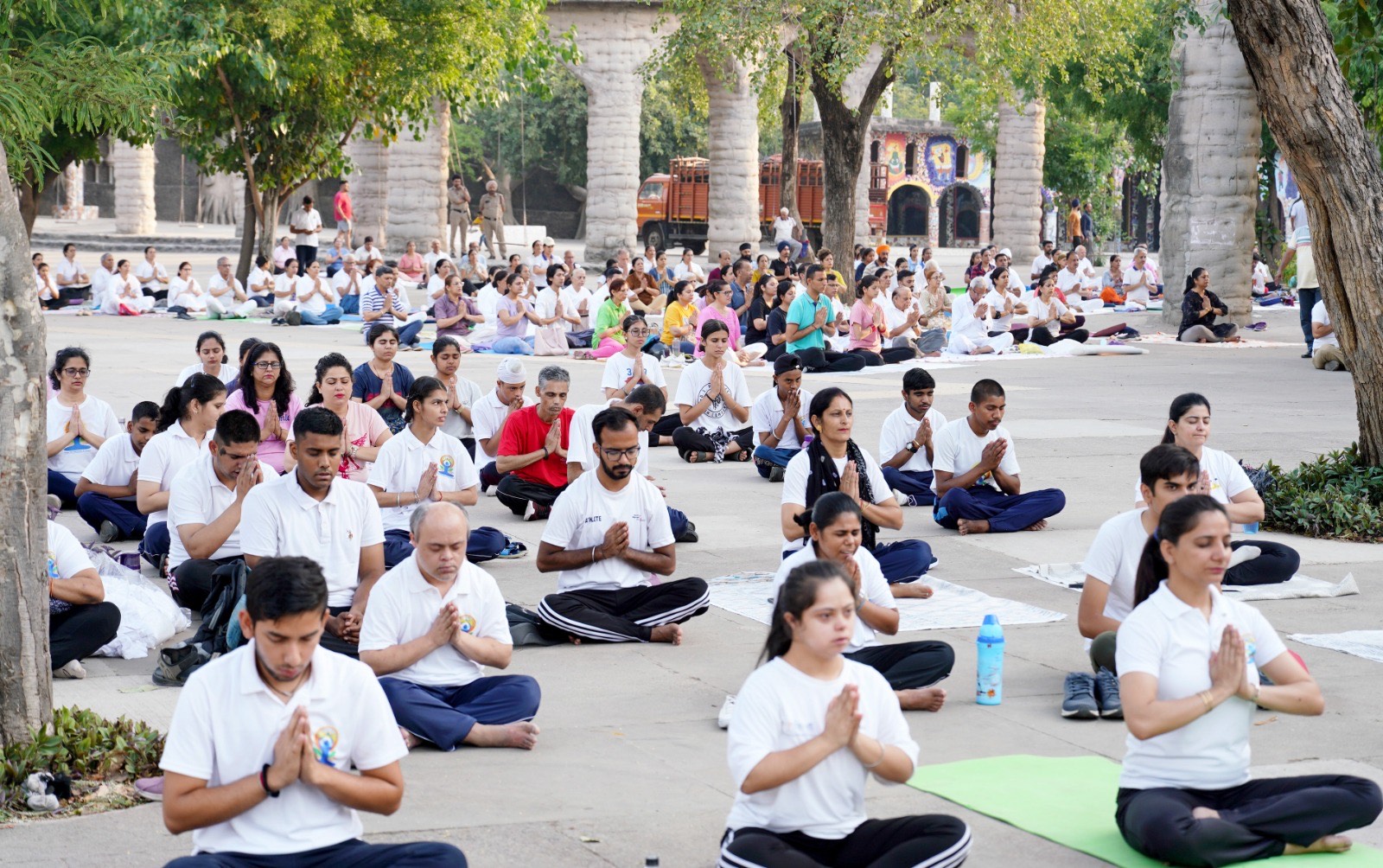 Chandigarh Gears Up for International Day of Yoga with Grand Rehearsals at Rock Garden